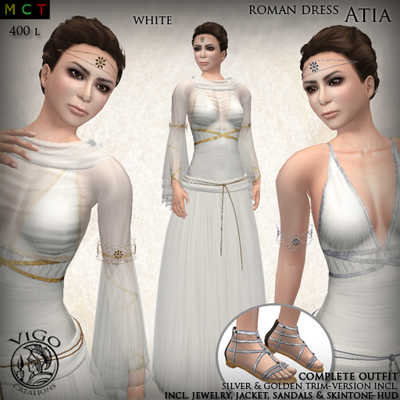 Roman Fashion Women on Clothing Gown Medieval Mv Sl Gorean Second Life Vigo Women Atia