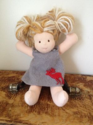 Cashmere dress for 8" dolls