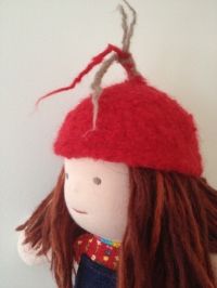 15" Wool hat for Doll