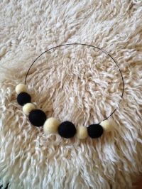 Black and White Ball necklace