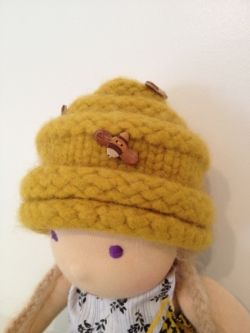 Bee Skep Doll Hat or Decor
