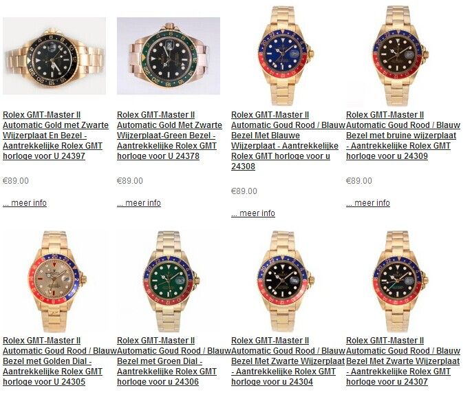 Rolex gmt horloges