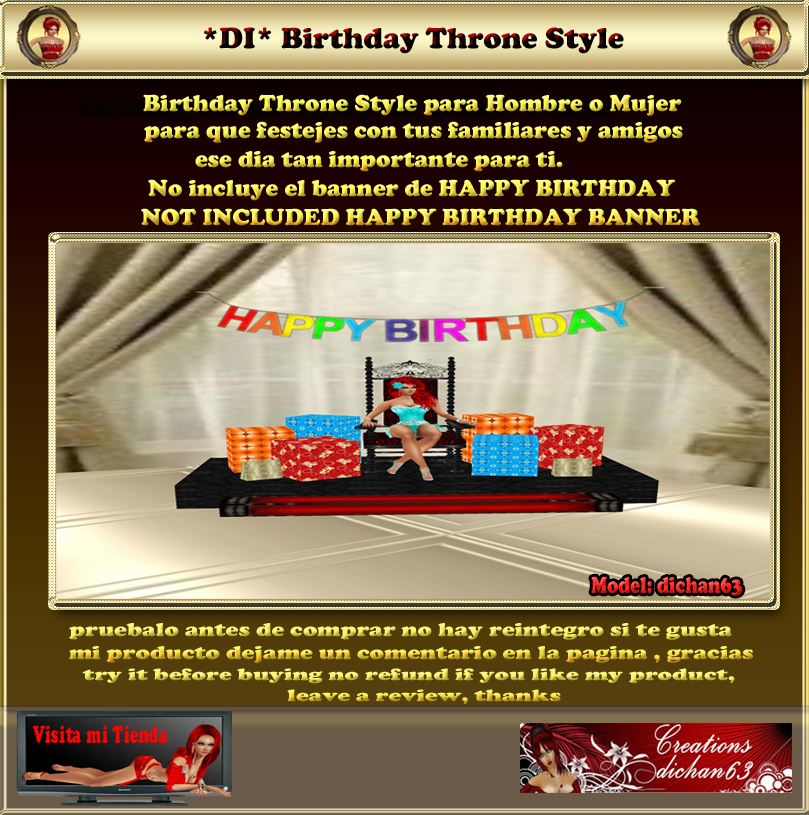 imag Birthday Throne Style