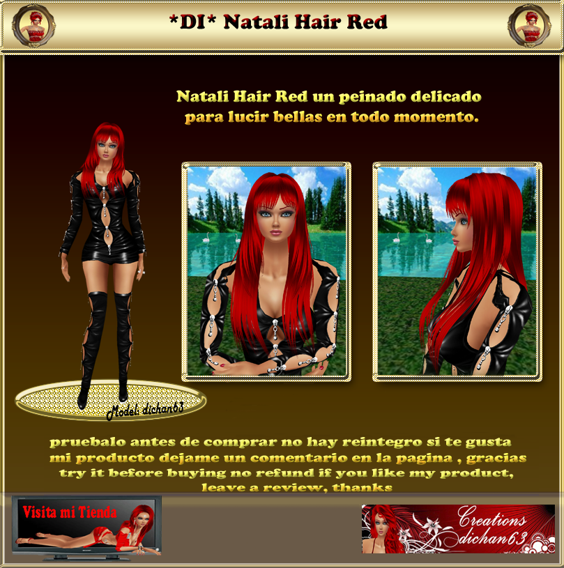 imag prod Natali Hair Red