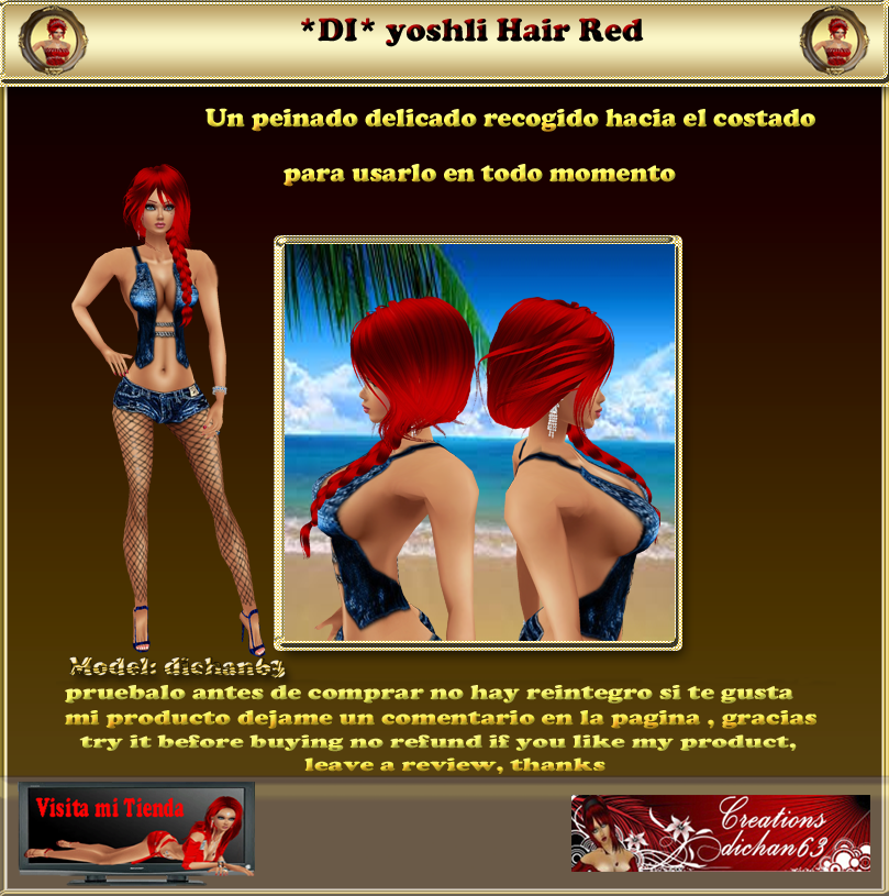 imag prod yoshli Hair Red