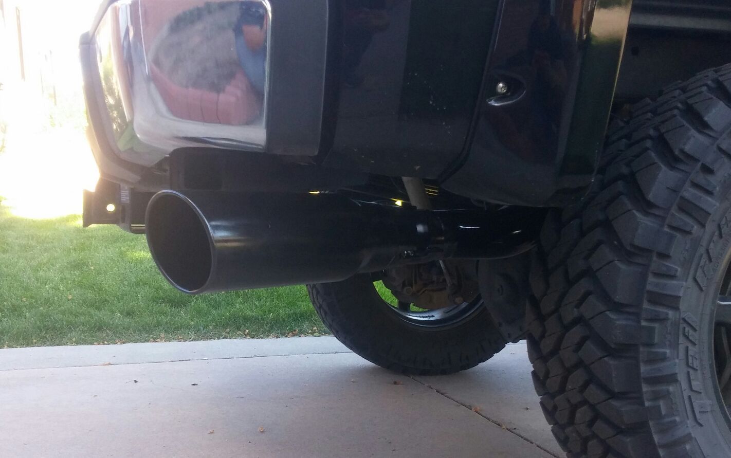 new exhaust tip on stock system | Chevy and GMC Duramax Diesel Forum