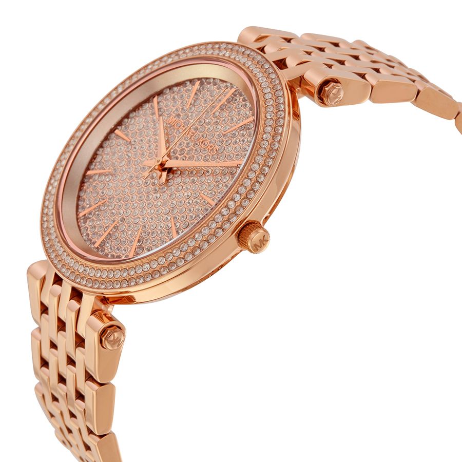 michael kors pave rose gold bracelet