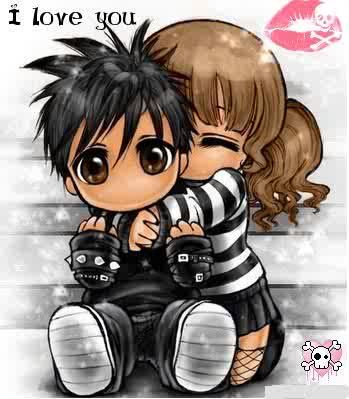 anime love hugging. Emo+love+hugging