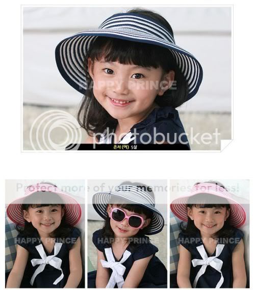 Girl Toddler Child Summer Beach Sun Folding Wide Brim Straw Hat Cap Adjustable