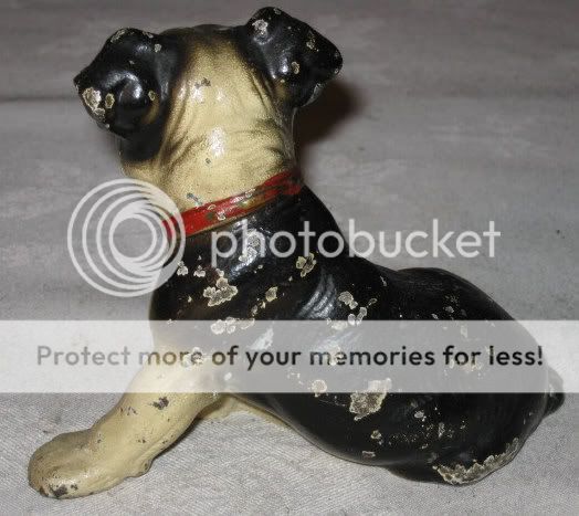 ANTIQUE HUBLEY BOSTON TERRIER DOG ART HOME STATUE DOORSTOP CAST IRON 