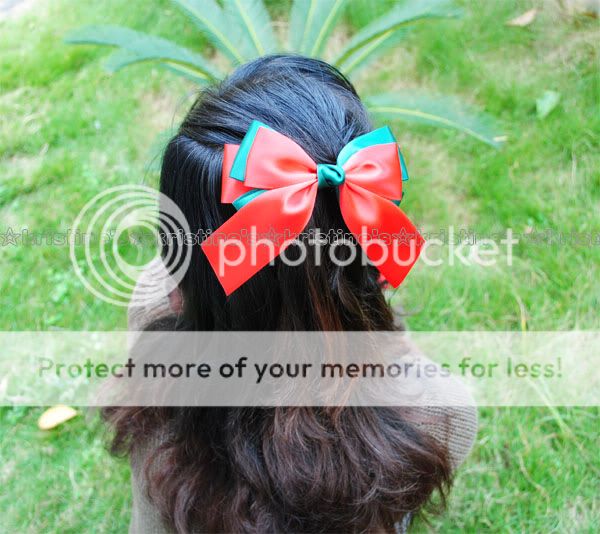 lovely Handmade Christmas Bow Hair Clip/Brooch 130X130mm  