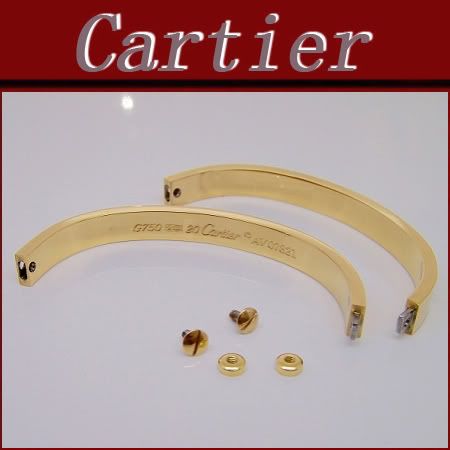 Pulseira amor eterno Cartier de ouro braceler