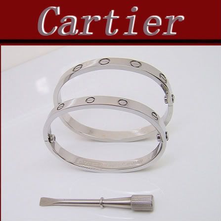 Pulseira Love cartier Prata Ouro Cartieri